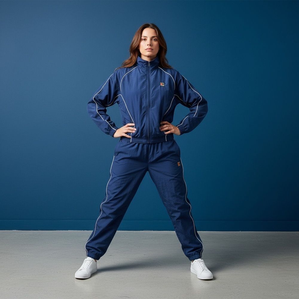 Vintage Nike Blue Tracksuit Set Small 90s Y2K Windbreaker Jacket Pants